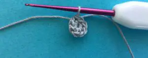 Crochet unicycle 2 ply inner wheel