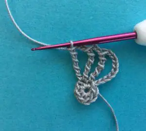 Crochet unicycle 2 ply spokes 1