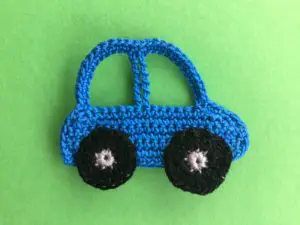 Finished crochet easy car 2 ply landscape