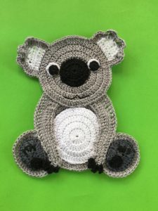 Finished crochet koala 2 ply portrait
