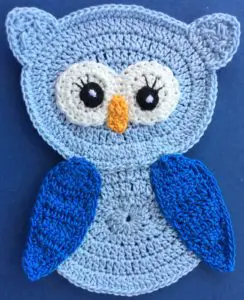 Crochet owl 2 ply body with wings