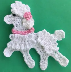 Crochet poodle 2 ply body with back fur