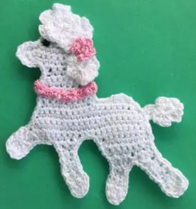 Crochet poodle 2 ply body with eye