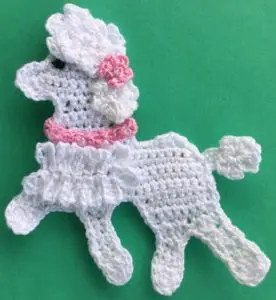 Crochet poodle 2 ply body with front fur