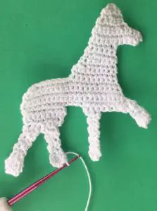 Crochet poodle 2 ply body with legs