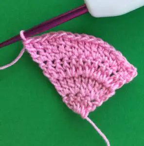 Crochet pram 2 ply hood