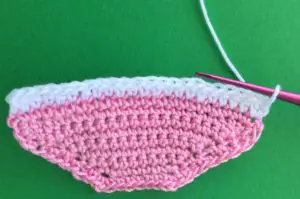 Crochet pram 2 ply joining for handle