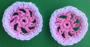 Crochet pram 2 ply wheels