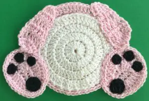 Crochet teddy bear 2 ply body with arms