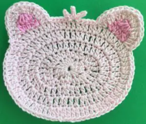 Crochet teddy bear 2 ply head with ears