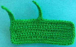 Crochet tractor 2 ply back of cab