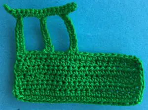 Crochet tractor 2 ply roof