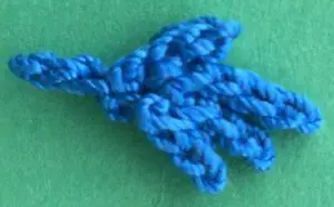 Crochet blue wren 2 ply eye marking