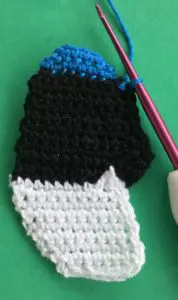 Crochet blue wren 2 ply neatening row blue