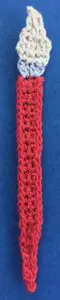 Crochet paintbrush 2 ply handle with brush