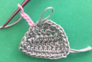 Crochet easy hippo 2 ply chain for first inner ear