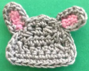 Crochet easy hippo 2 ply head with ears