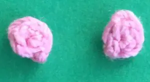 Crochet easy hippo 2 ply nostrils