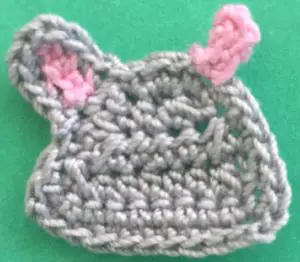 Crochet easy hippo 2 ply second inner ear