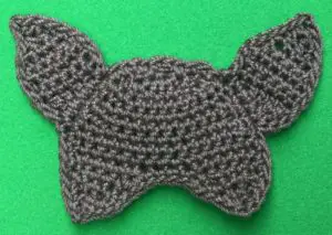 Crochet chihuahua 2 ply head top with ears