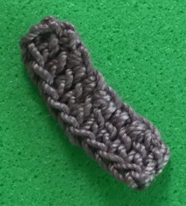 Crochet chihuahua 2 ply tail bottom