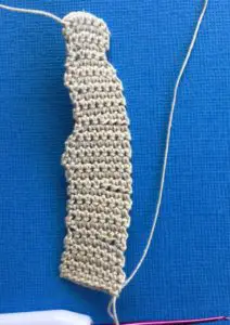 Crochet meerkat 2 ply body