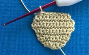 Crochet meerkat 2 ply head