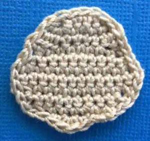Crochet meerkat 2 ply head neatened