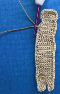 Crochet meerkat 2 ply joining for arm
