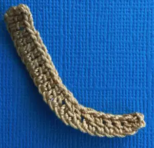Crochet meerkat 2 ply tail