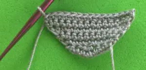 Crochet raccoon 2 ply head top
