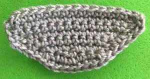 Crochet raccoon 2 ply head top neatened