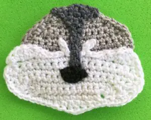 Crochet raccoon 2 ply head with nose