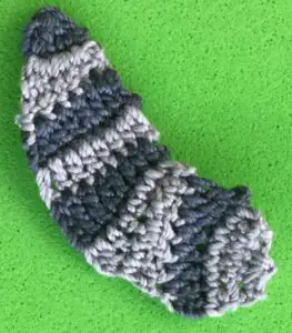Crochet raccoon 2 ply tail