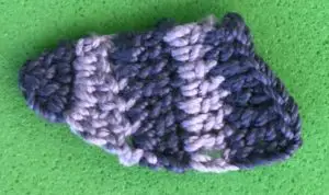 Crochet raccoon 2 ply tail fifth section