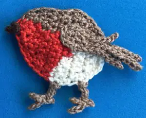 Crochet robin 2 ply body with beak