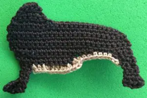 Crochet dachshund 2 ply body with tummy