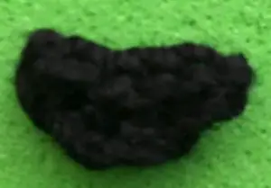 Crochet dachshund 2 ply nose