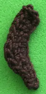 Crochet dachshund 2 ply right ear