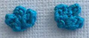 Crochet mermaid 2 ply bra pieces