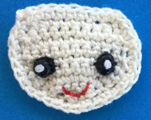 Crochet mermaid 2 ply head with mouth