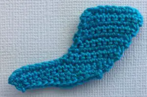 Crochet mermaid 2 ply tail