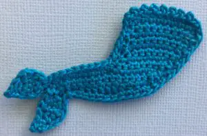 Crochet mermaid 2 ply tail complete