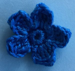 Crochet spring blanket larger flower