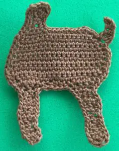 Crochet deer 2 ply body neatened