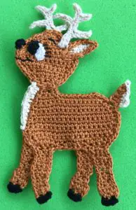 Crochet deer 2 ply body with antlers