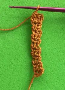 Crochet deer 2 ply far leg