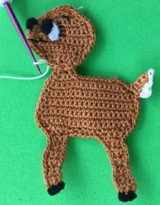 Crochet deer 2 ply joining for blaze