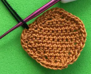 Crochet deer 2 ply joining for nose