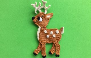 Finished crochet deer 2 ply landscape